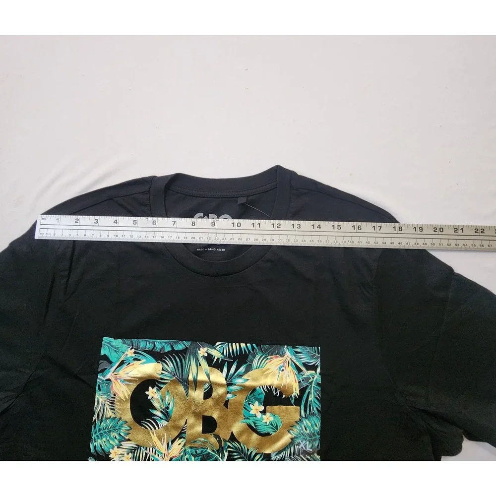 G by GUESS Los Angeles Men's Short Sleeve T-Shirt Size XL Danny Tee Black/Gold - Picture 5 of 7